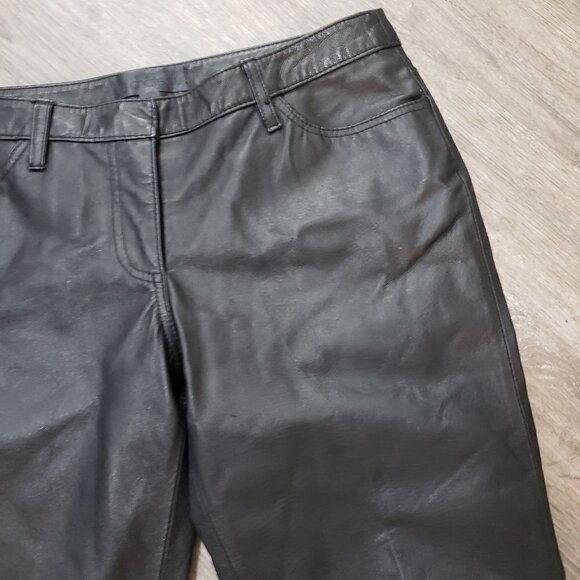 Le Chateau Vintage Genuine Leather Pants Jeans 9 - Picture 4 of 9